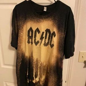 AC/DC boutique bleached  shirt brand new very shift material
